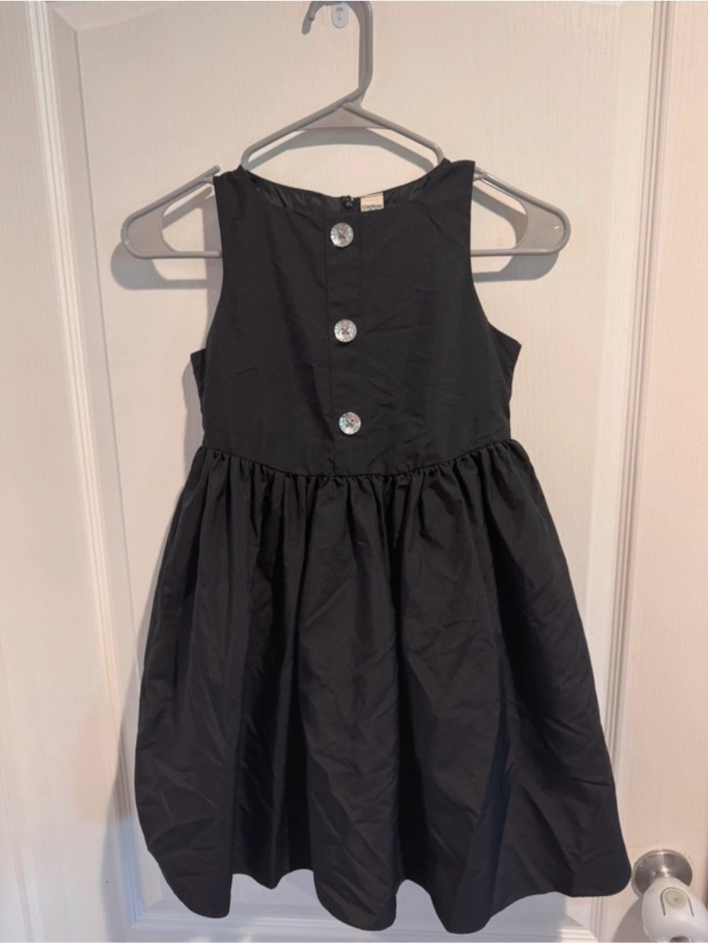 OshKosh B'gosh Black Sleeveless Dress with Decorative Back Buttons